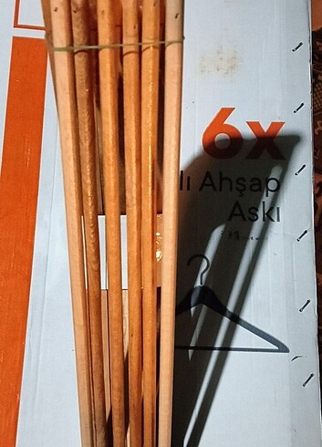 Ahşap Naturel elbise askısı