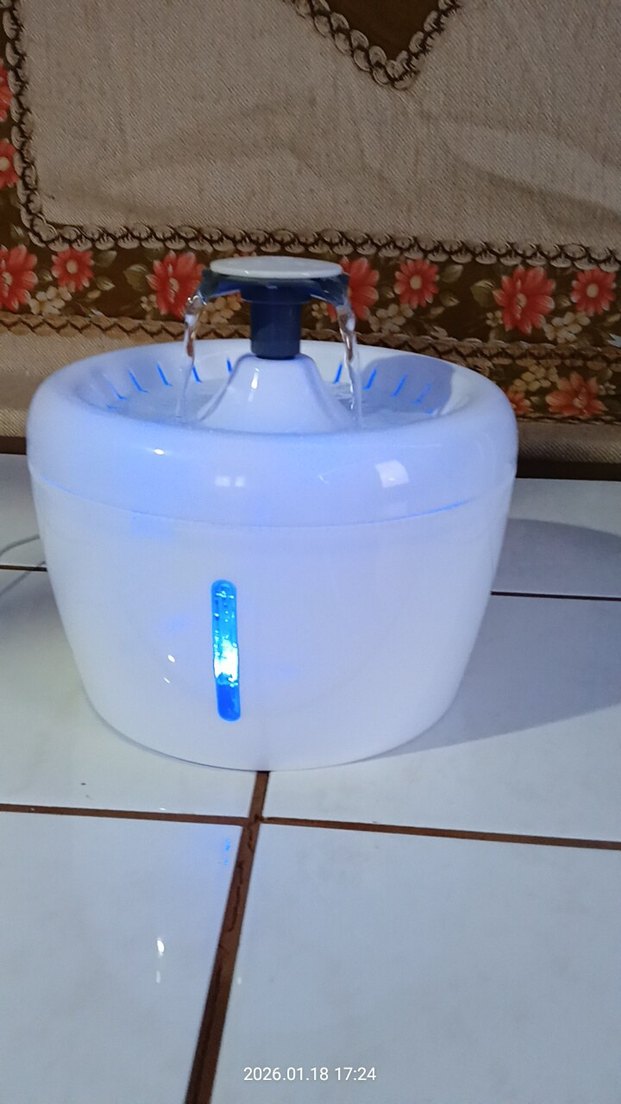 ELSPET Beyaz Stil Su Fıskiyesinde Filtre kedi Köpek Içme Sebili - Görsel 3