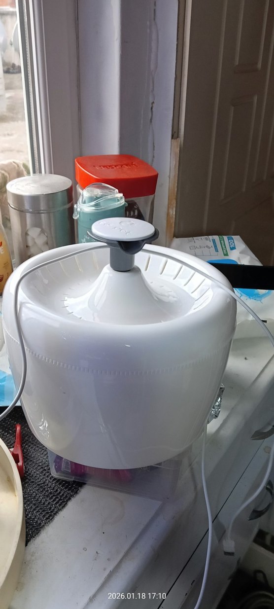 ELSPET Beyaz Stil Su Fıskiyesinde Filtre kedi Köpek Içme Sebili - Görsel 2