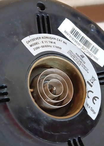 Karaca konuşan çay makinesi su haznesi kettle kısmı Sadece su - Görsel 5