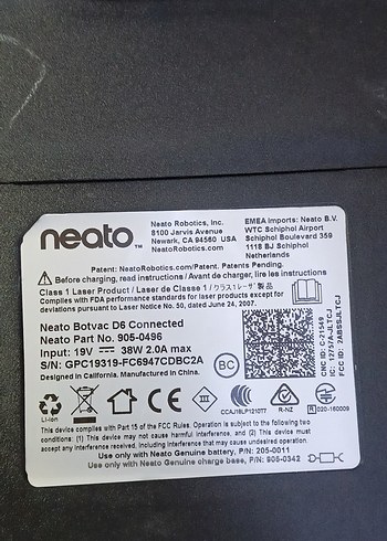 Neato Siyah Robot Süpürge - Görsel 5