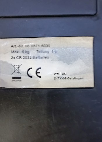 Dijital Mutfak Tartısı, Paslanmaz Çelik - Görsel 5