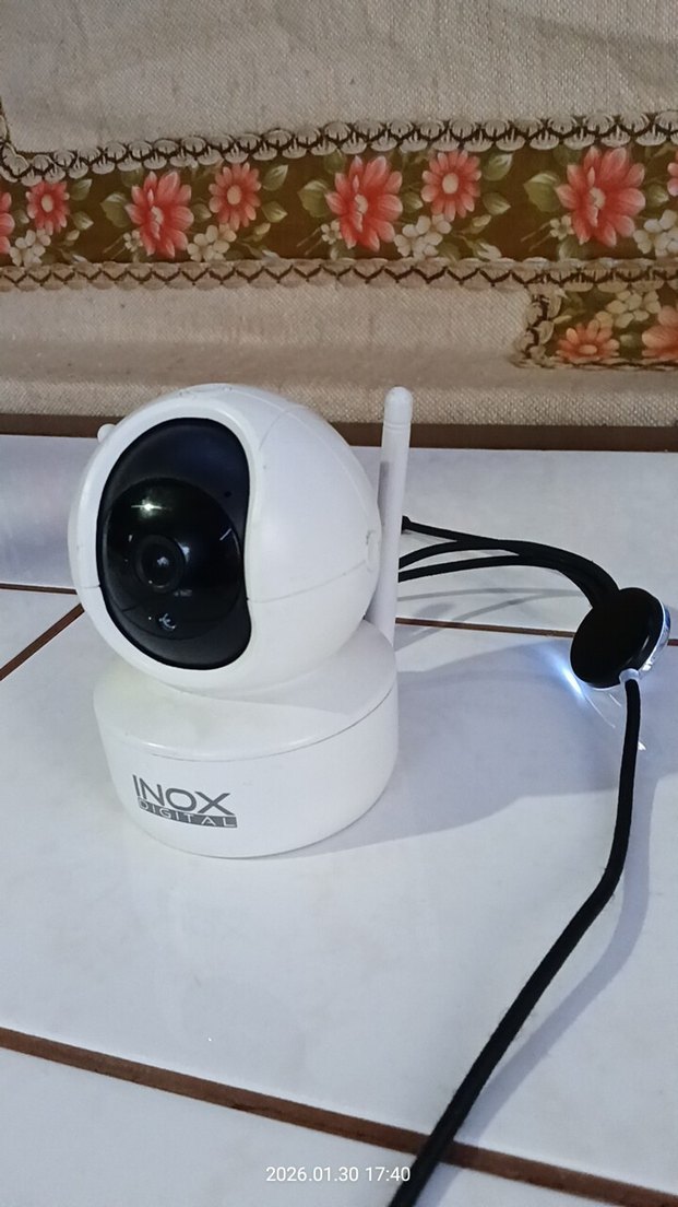 Beyaz INOX Kablosuz Güvenlik Kamerası - Görsel 2