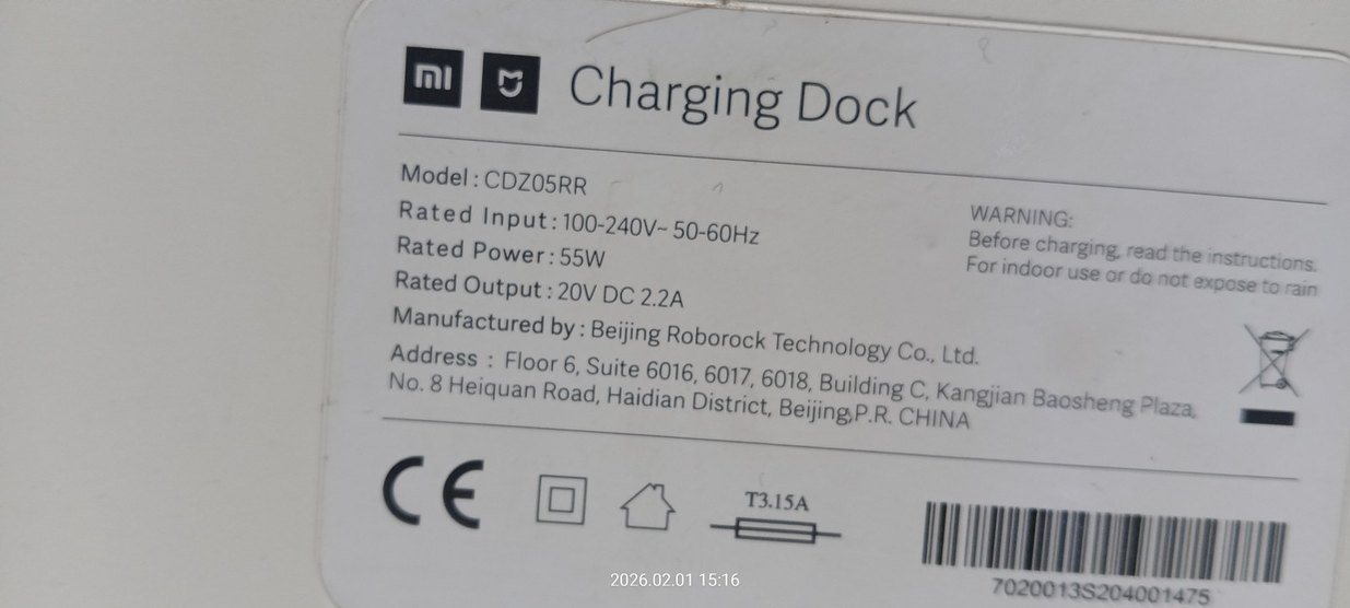 xiomi robot süpürge şarj üniversitesi. Model: CDZ05RR - Görsel 5