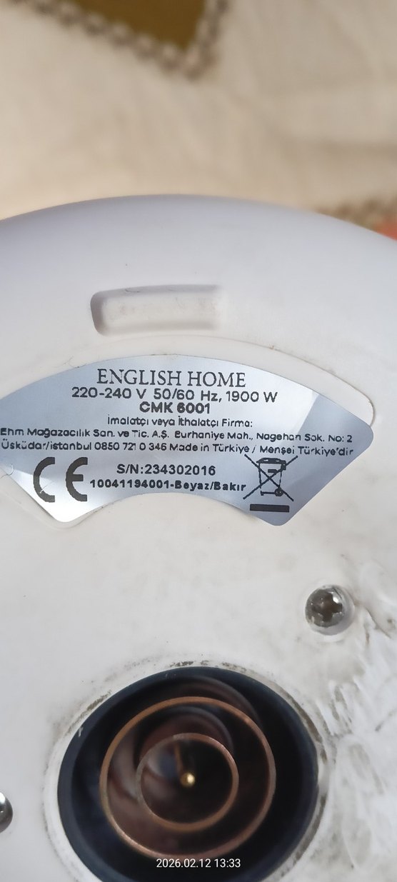 English Home Beyaz Cam Su Isıtıcı - Görsel 4