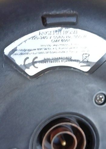 English Home CMK 6001 Cam Çay Makinesi Kettle su haznesi Siyah. - Görsel 8