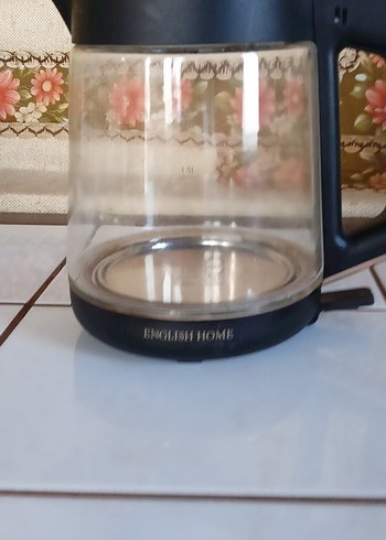 English Home CMK 6001 Cam Çay Makinesi Kettle su haznesi Siyah. - Görsel 2