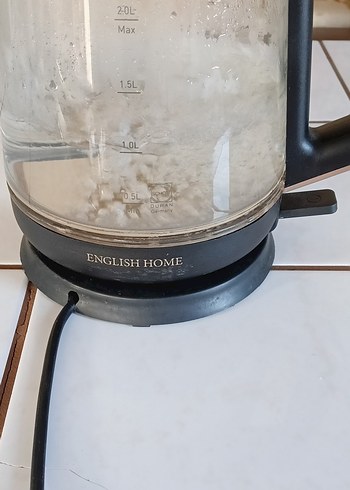 English Home CMK 6001 Cam Çay Makinesi Kettle su haznesi Siyah. - Görsel 11