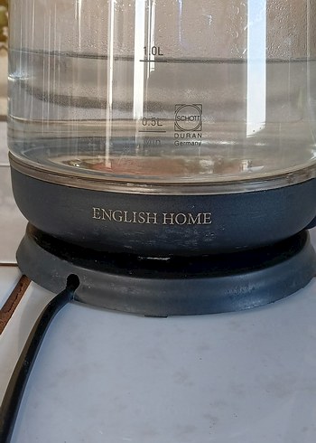 English Home CMK 6001 Cam Çay Makinesi Kettle su haznesi Siyah. - Görsel 10