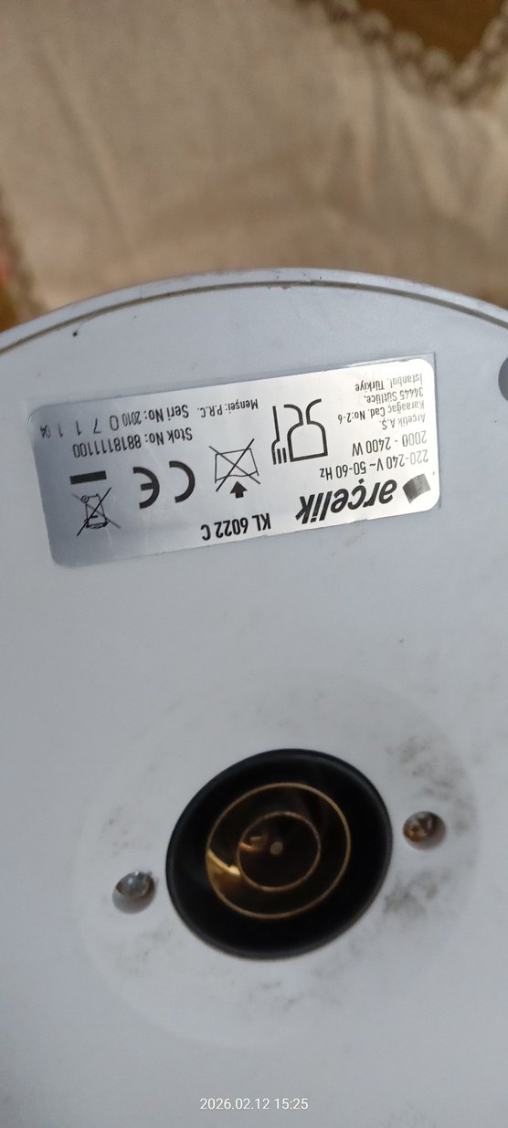 Arçelik KL 6022 C Resital 2200 W 1.7 lt Cam Kettle tertemiz - Görsel 5