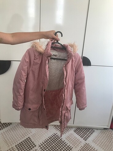 9 Yaş Beden Civil pembe mont