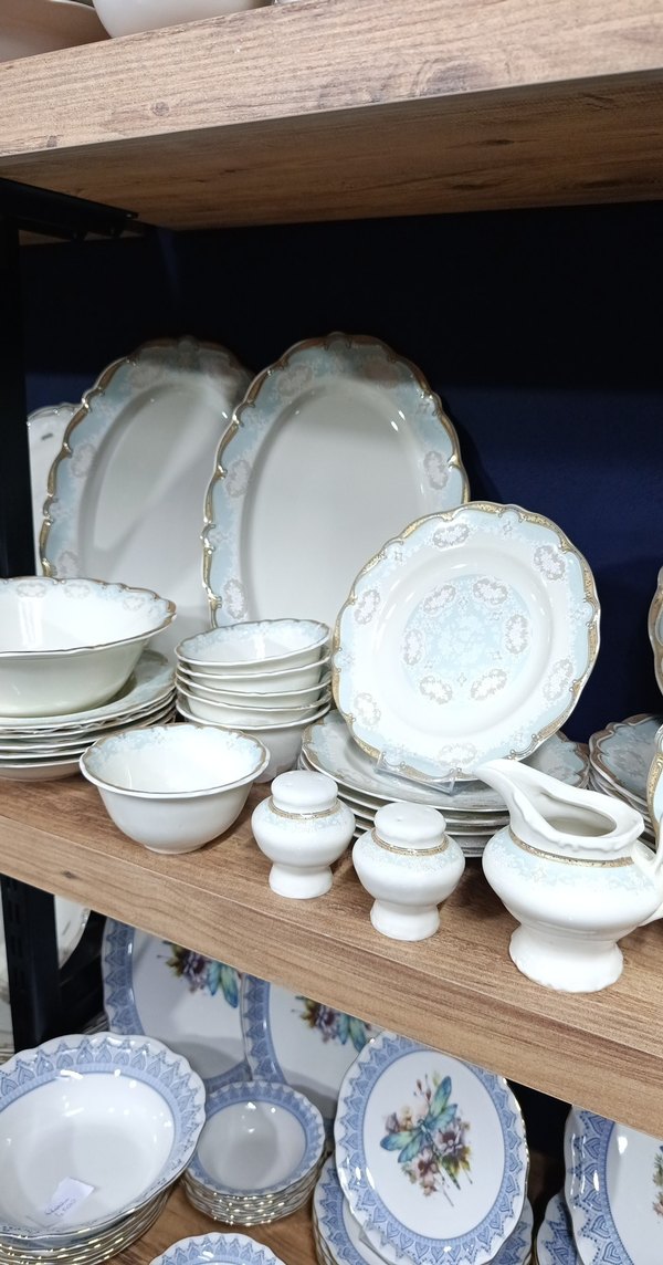 Beyaz Altın İşlemeli Yemek Takımı - Görsel 2