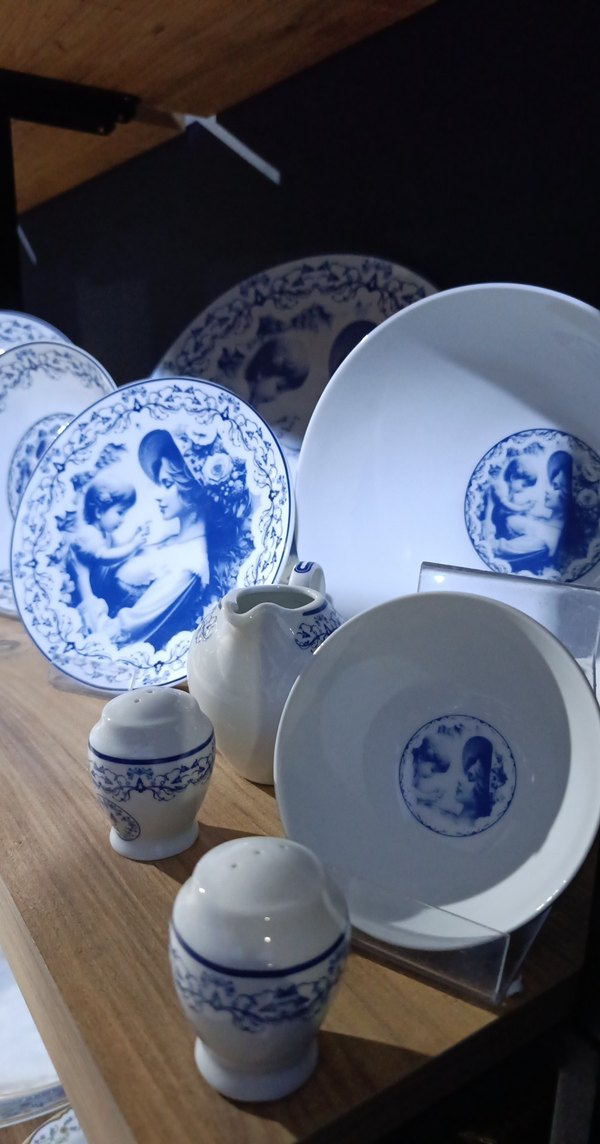 Mavi Klasik Desenli Yemek Takımı - Görsel 5