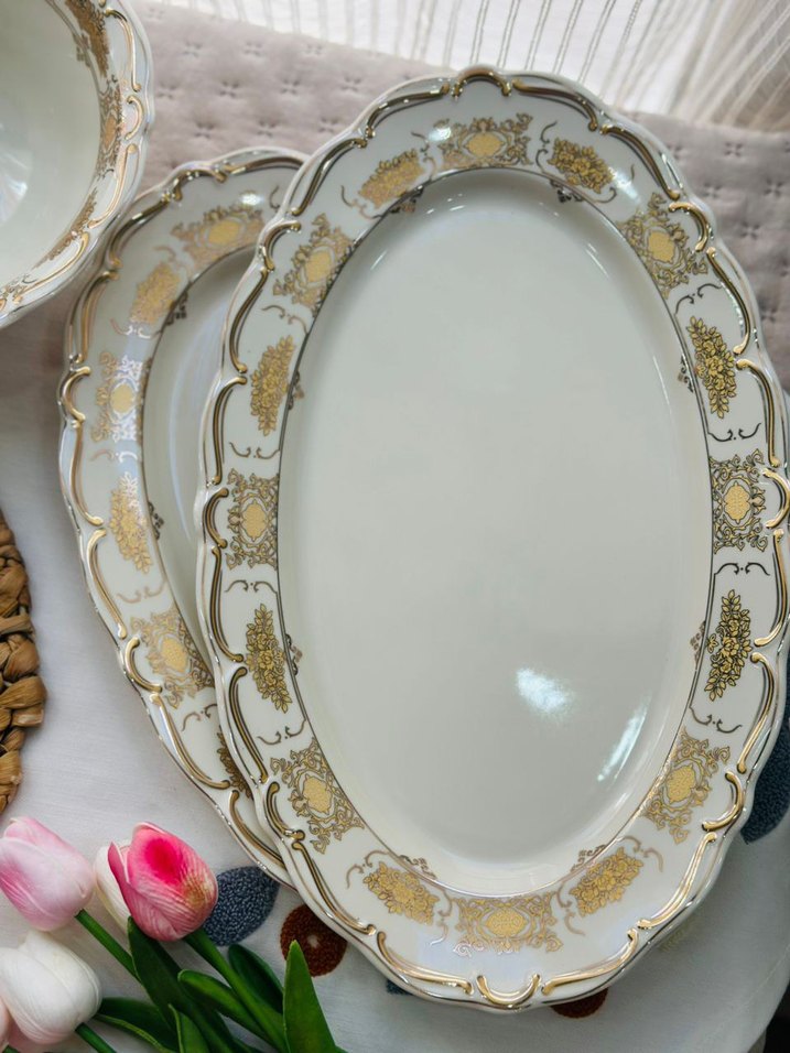 Beyaz Altın Desenli Yemek Takımı - Görsel 3