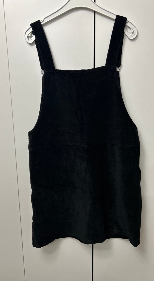 Siyah Kadife Mini Elbise - Görsel 2