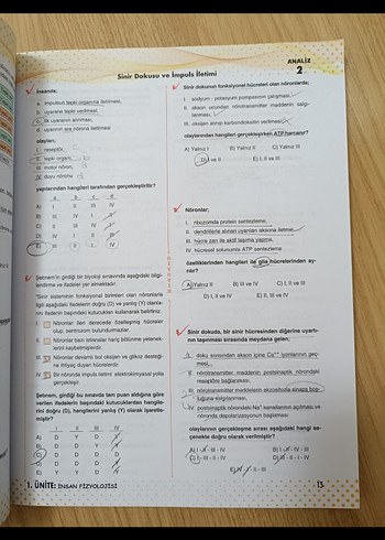 11. Sınıf Biyoloji Soru Bankası Video Çözümlü - Görsel 4
