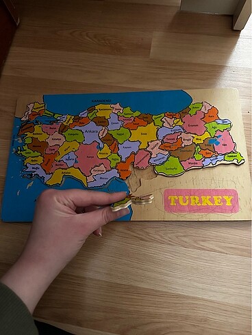 Diğer Ahşap türkiye haritası puzzle(yapboz)