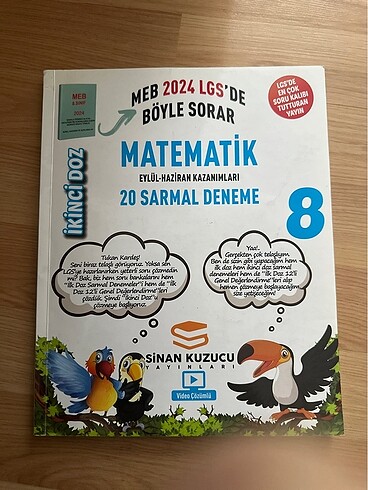 Sinan kuzcu yayınları 8.sınıf Lgs 20li matematik denemesi