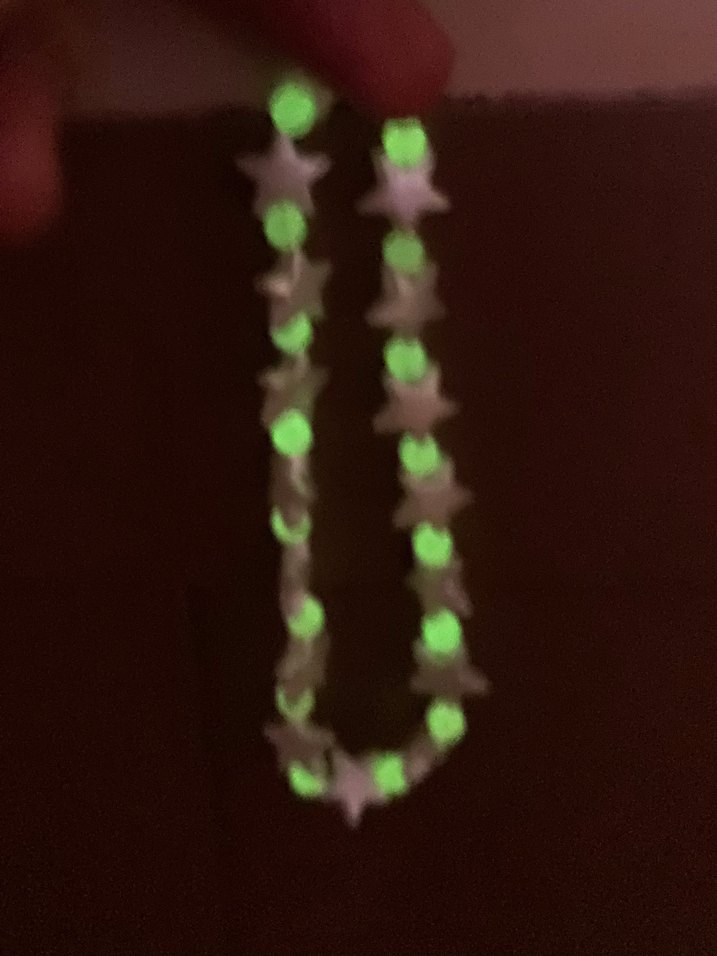 El yapımı Yıldız boncuklu charm (mor) - Görsel 2