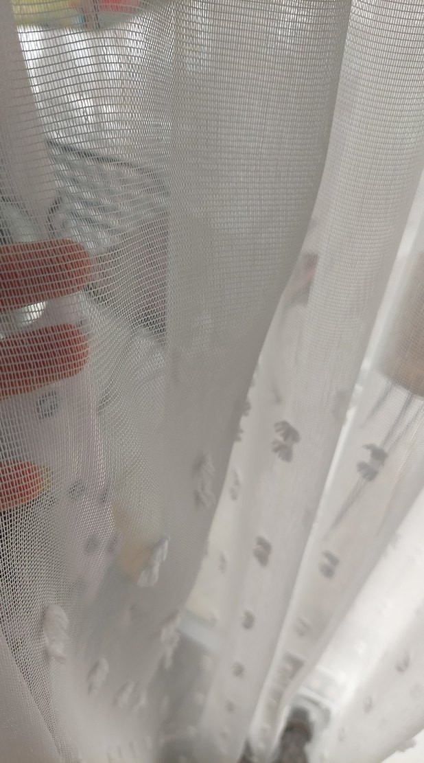 brillant Bohem Beyaz Tül Perde en 150 boy 250 orta pile - Görsel 3