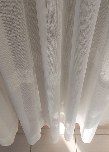 en 1mt boy 250 sık pile keten brillant tül - Görsel 3