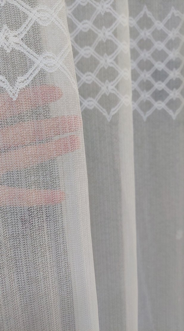 Beyaz Düz Tül Perde en 120 boy 240 - Görsel 3