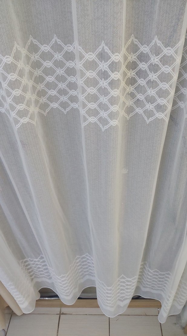 Beyaz Düz Tül Perde en 120 boy 240 - Görsel 2