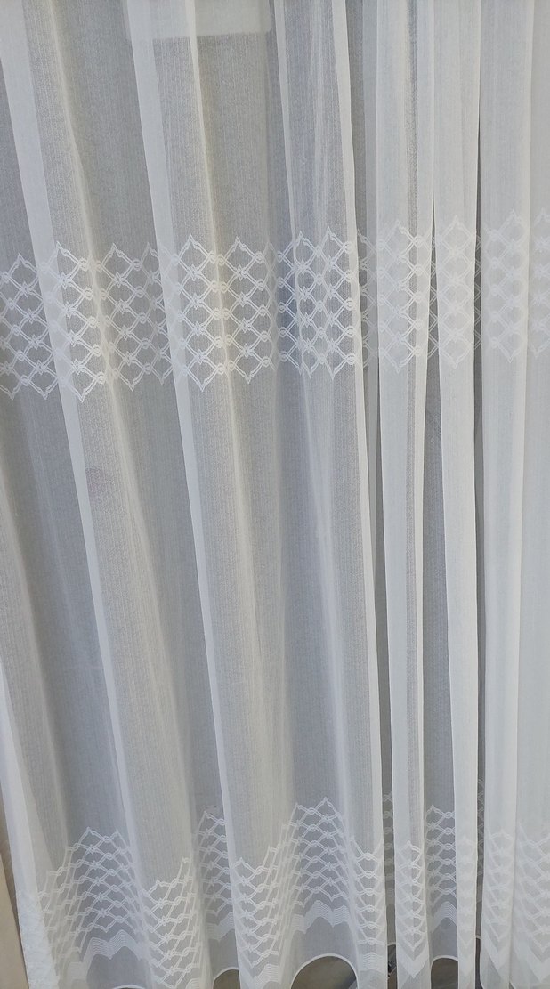 Nakışlı Beyaz Perde en 155 boy 240 - Görsel 4