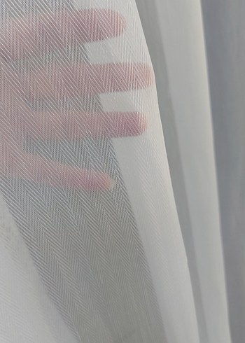 Beyaz Düz Tül Perde en 125 boy 245 - Görsel 3
