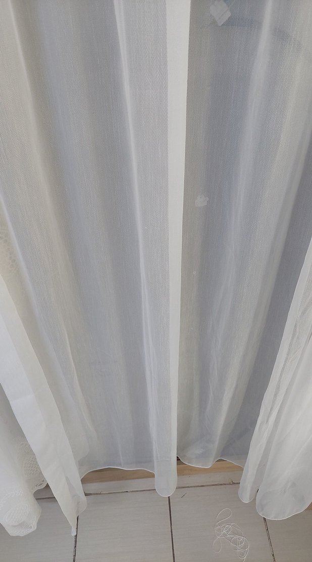 Beyaz Düz Tül Perde en 125 boy 245 - Görsel 2