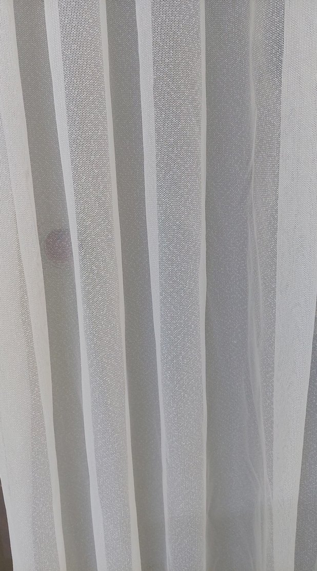 Beyaz  Çizgili Modern Tül Perde en 195 boy 240 - Görsel 2