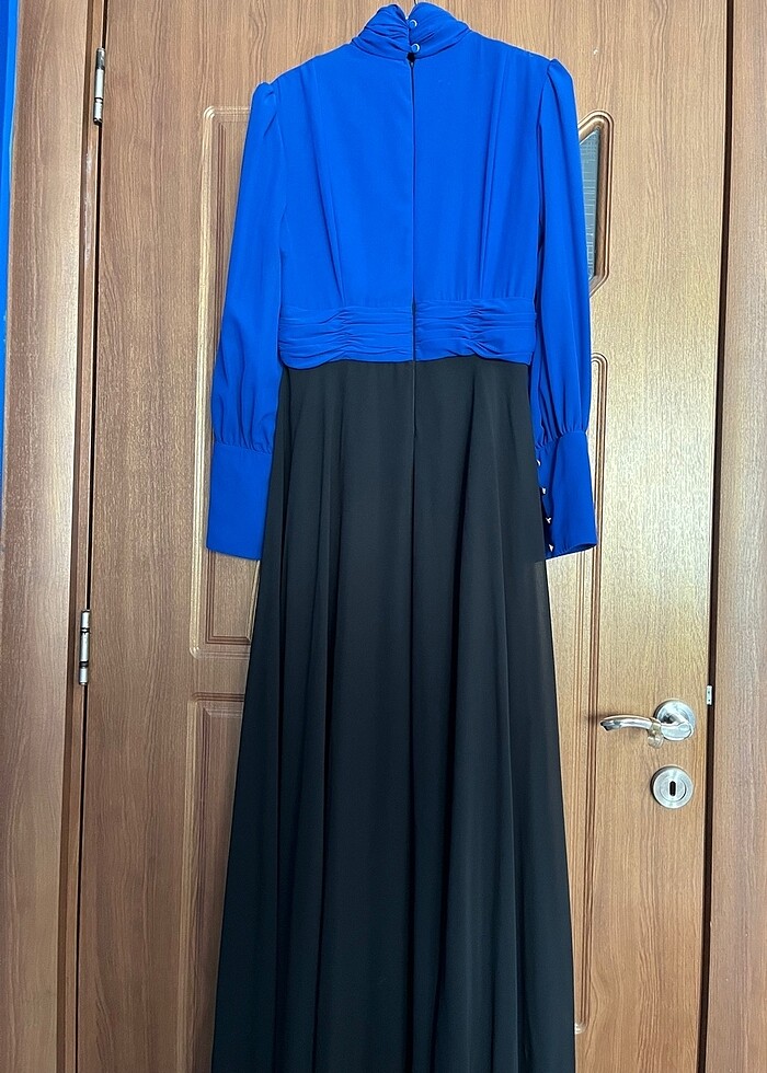 Mavi -siyah abiye - Görsel 3