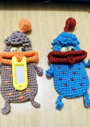 Renkli Örgü Anahtarlıklar aksesuar lar - Görsel 10