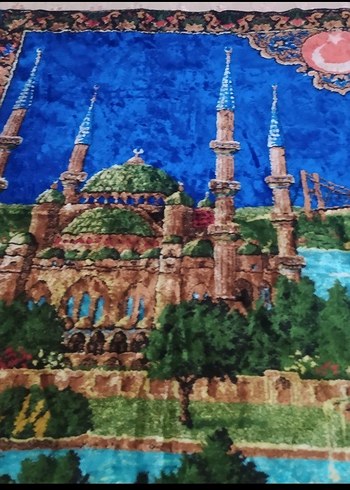 60 yıllık antika ipek dokuma halı - Görsel 7