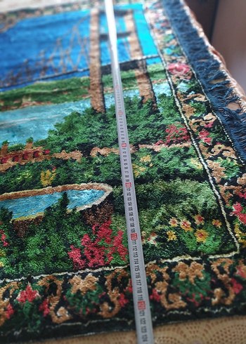 60 yıllık antika ipek dokuma halı - Görsel 5