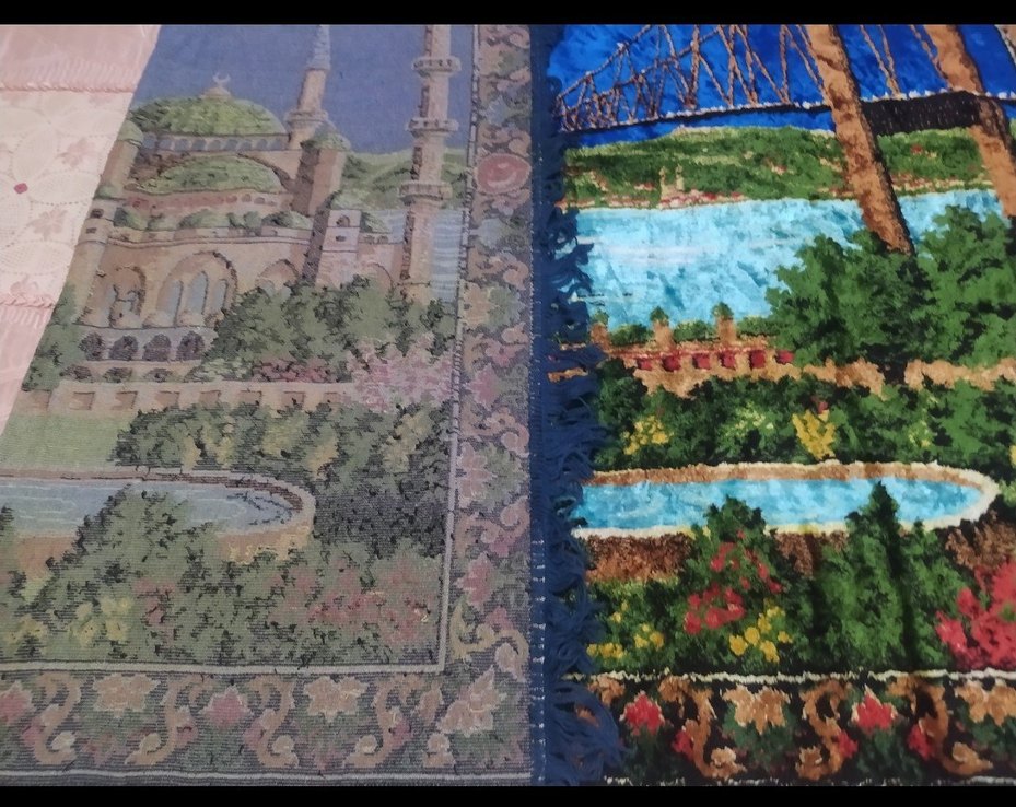 60 yıllık antika ipek dokuma halı - Görsel 3