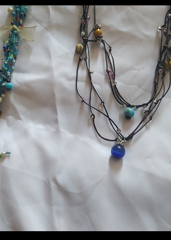 Renkli Bohem Kadın Kolye Seti - Görsel 4