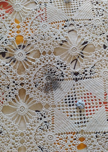 Bohem Tarzı El Yapımı Dantel Örtü - Görsel 6