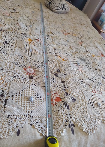 Bohem Tarzı El Yapımı Dantel Örtü - Görsel 5