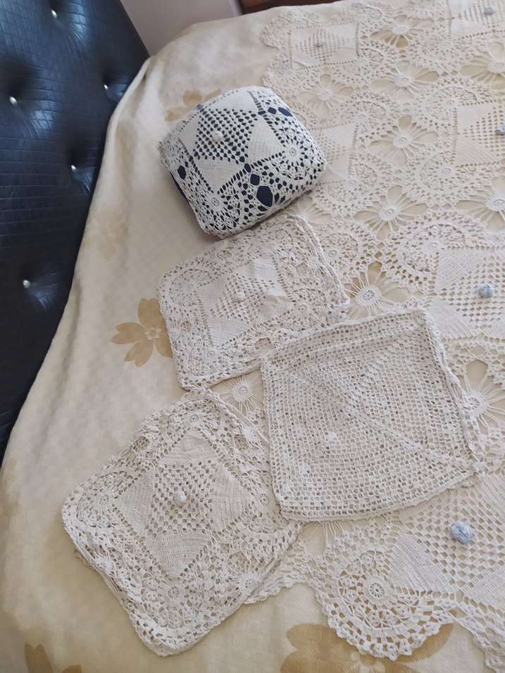 Bohem Tarzı El Yapımı Dantel Örtü - Görsel 2