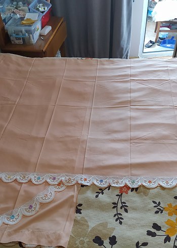 Renkli Çiçekli El Örgüsü Dantel Kenar - Görsel 8