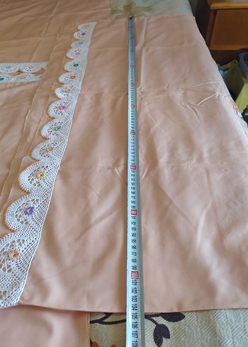 Renkli Çiçekli El Örgüsü Dantel Kenar - Görsel 16