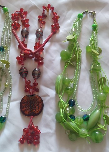 Renkli Boncuklu Uzun Bohem Kadın Kolyesi - Görsel 3