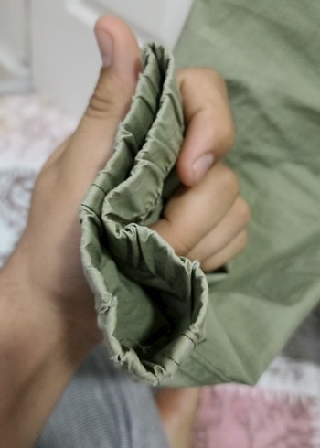 Yeşil Erkek Keten Fermuarlı Mont - Görsel 4