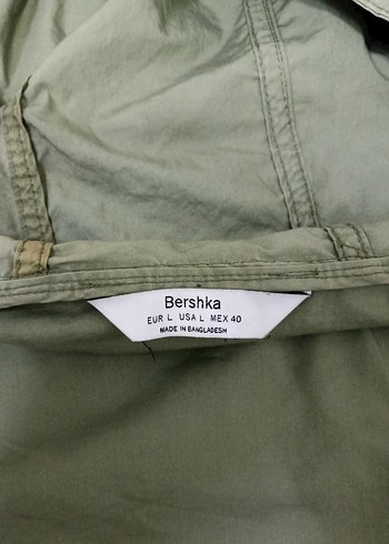 Yeşil Erkek Keten Fermuarlı Mont - Görsel 8