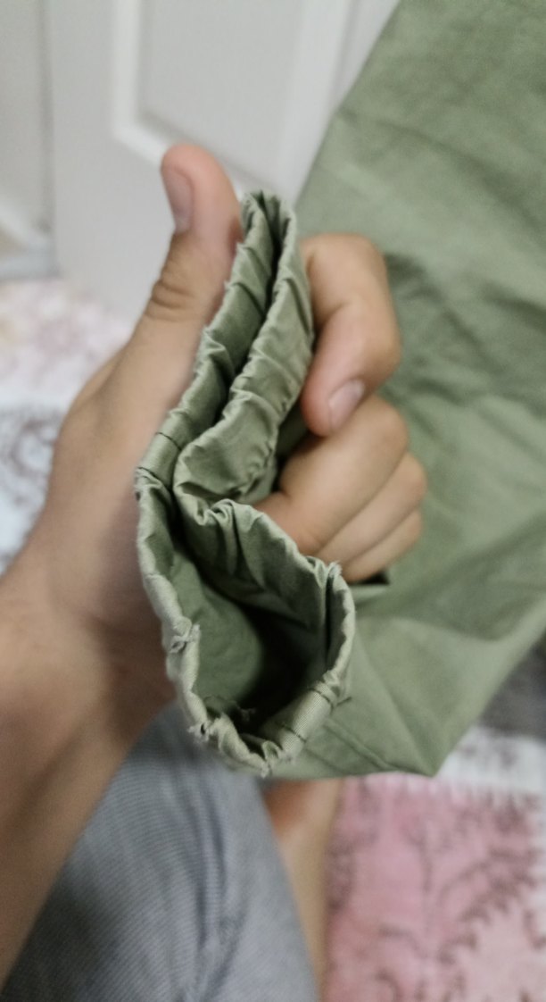 Yeşil Erkek Keten Fermuarlı Mont - Görsel 4