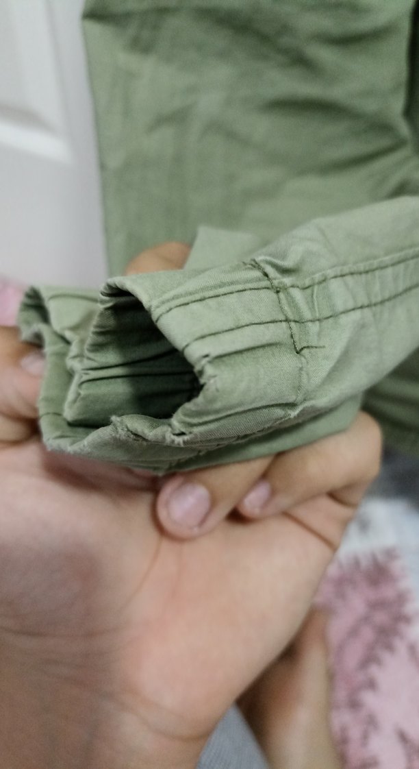 Yeşil Erkek Keten Fermuarlı Mont - Görsel 3