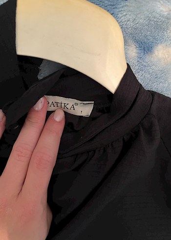 siyah gomlek bluz - Görsel 2