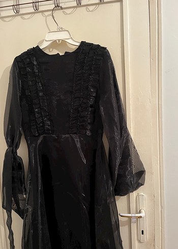 siyah tül abiye - Görsel 2