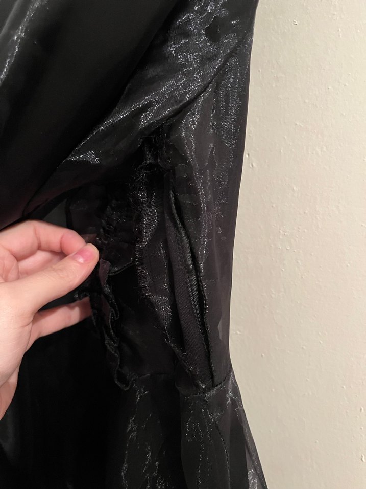 siyah tül abiye - Görsel 5